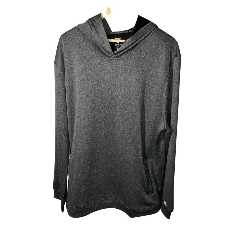 Graham Luxe Hatch Gray Heather Pullover Hoodie Size 2XL NWT